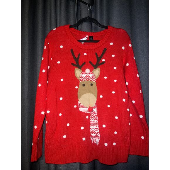 Ugly Christmas Sweater Xmas Size Large - Picture 1 of 3